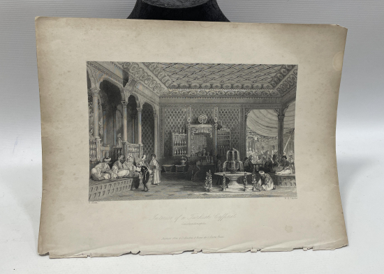 OSMANLI DA İÇ DEKOR KONULU OSMANLI GRAVÜR