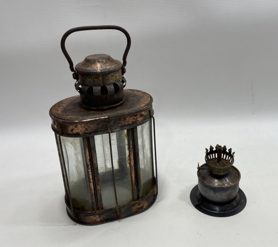 OSMANLI DÖNEMİ NADİR FORMDA EL GAZ LAMBASI