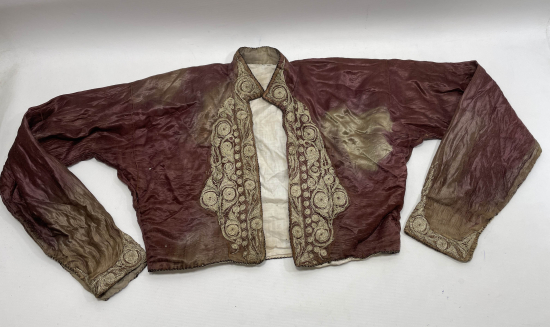 OSMANLI DÖNEMİ GÜMÜŞ SIRMA İŞÇİLİKLİ GELİN CEPKENİ