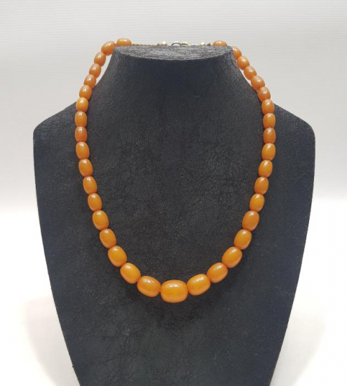 ANTİKA DAMLA KEHRİBAR GERDANLIK