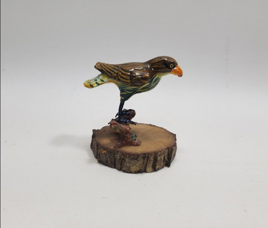 ANTİKA PAPIER MACHE KUŞ FİGÜRÜ