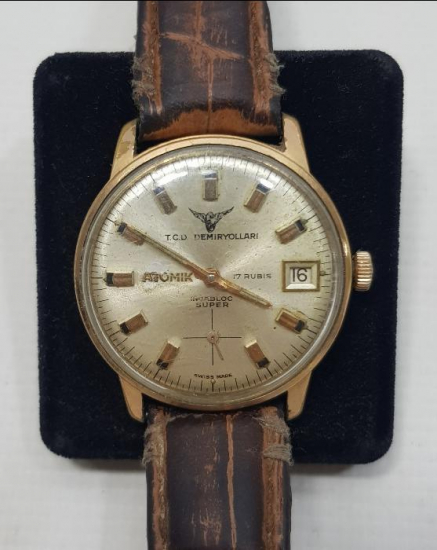 T.C. DEVLET DEMİRYOLLARI KURMALI ERKEK KOL SAATİ