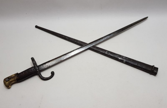 1. DÜNYA SAVAŞI DÖNEMİ ÜZERİ YAZILI VE TARİHLİ STEYR SÜNGÜ 