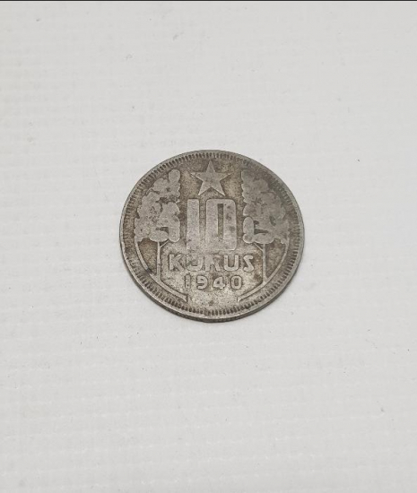 1940 TARİHLİ NADİR 10 KURUŞ