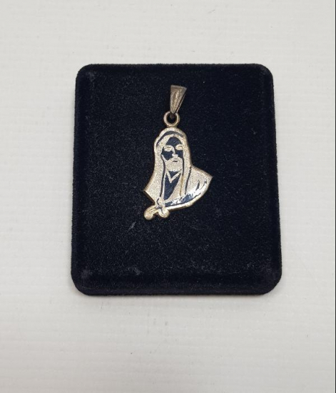 HAZRETİ ALİ VE ZÜLFİKAR TEMALI GÜMÜŞ KOLYE UCU