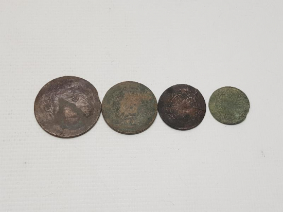 OSMANLI DÖNEMİ BAKIR 40-20-10-5 PARA LOTU 