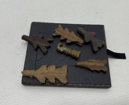 EL YAPIMI ANTİKA ŞAMAN İŞİ AHŞAP NAZARLIK LOTU