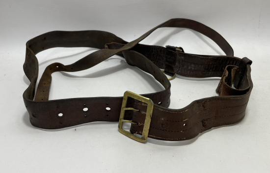 1. DÜNYA SAVAŞI DÖNEMİ ÇOK NADİR DERİ SUBAY KEMERİ