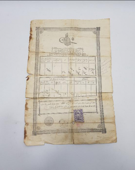 OSMANLI DÖNEMİ İLK NÜFUS CÜZDANI