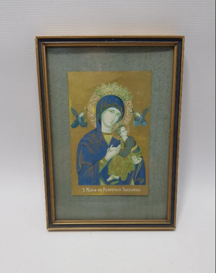 1900's HAZRETİ MERYEM VE HAZRETİ İSA KOUNLU DUVAR PANOSU