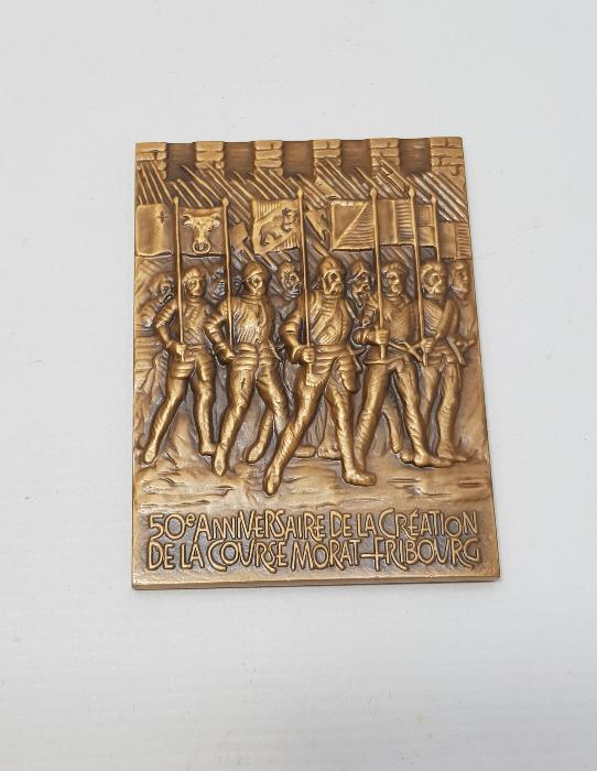 1933-1983 BELÇİKA FRIBOURG KONULU ÜÇ BOYUTLU KOŞU MADALYASI