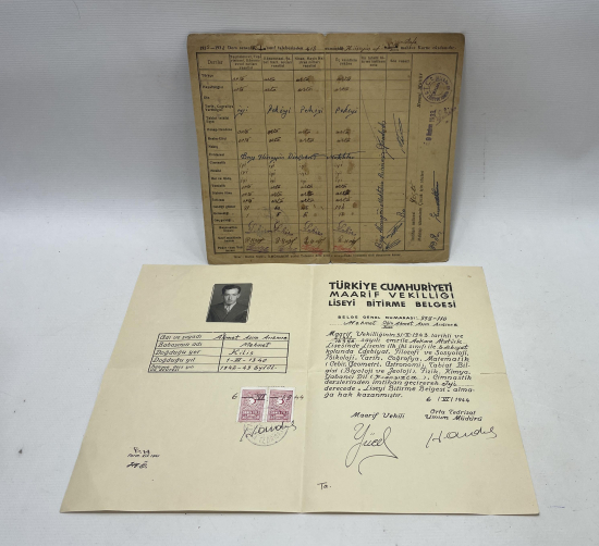 1933 VE 1942 YILLARINA AİT 2 ADET KARNE