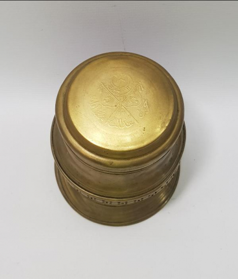 OSMANLICA YAZILI VE MEŞRUTİYET BAYRAKLI ÇOK NADİR KAMİNETO