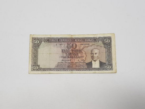 5. EMİSYON KAĞIT 50 LİRA 