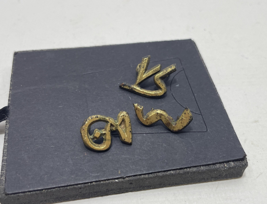 BÖLÜK VE ALAY NUMARALARI VE KISALTMALARI BULUNAN 1. DÜNYA SAVAŞI ÇOK NADİR SUBAY YAKA KOKARTLARI