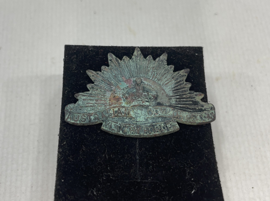 1. DÜNYA SAVAŞI DÖNEMİ ANZAK SUBAY ŞAPKA KOKARTI