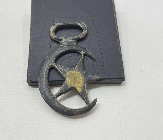 1.DÜNYA SAVAŞI DÖNEMİ AY YILDIZLI SÜVARİ AT GEMİ PARÇASI