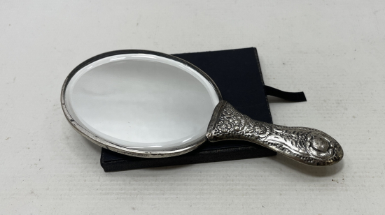 ANTİKA GÜMÜŞ EL AYNASI