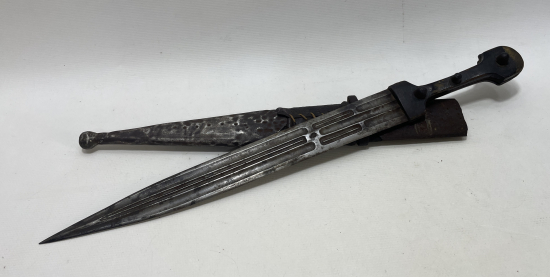 ORJİNAL KININDA USTA DAMGALI NADİR FORMDA ÇERKES KAMASI