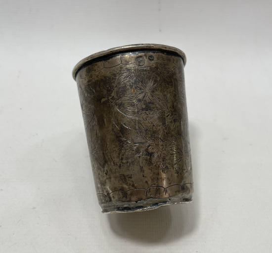 OSMANLI DÖNEMİ TUĞRALI GÜMÜŞ SU BARDAĞI