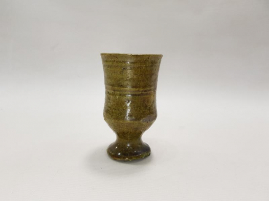 OSMANLI DÖNEMİ KONYA SİLLE İŞİ SIRLI SERAMİK KADEH