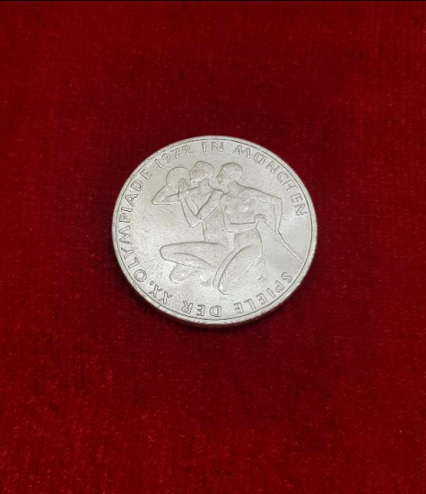 1972 BERLİN OLİMPİYATLARI TEMALI GÜMÜŞ 10 MARK GÜMÜŞ HATIRA PARA