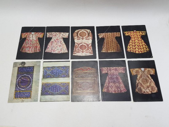 OSMANLI PADİŞAH KAFTANLARI VE HAT LEVHA KARTPOSTALLARI