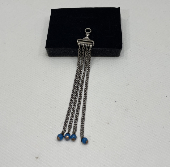 UÇLARINDA ALTIN VE OPAL TAŞLAR BULUNAN NADİR ZENNE İŞİ OSMANLI CEP SAATİ KÖSTEĞİ