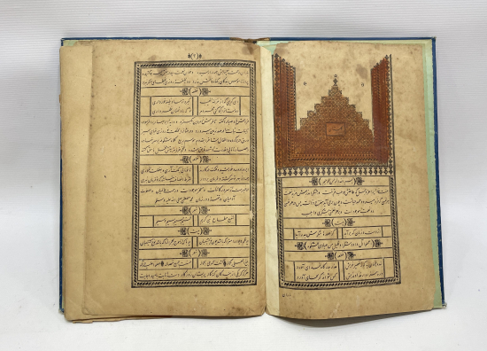 CİLDİ OSMANLI DEVLET ARMALI VE AY YILDIZLI FARSÇA KİTAP: GÜLİSTAN