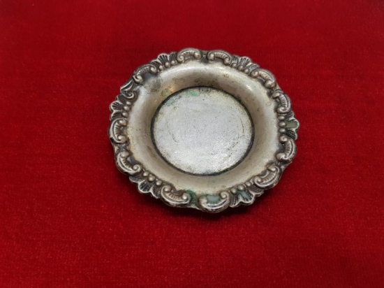 ANTİKA GÜMÜŞ ÇAY TABAĞI 