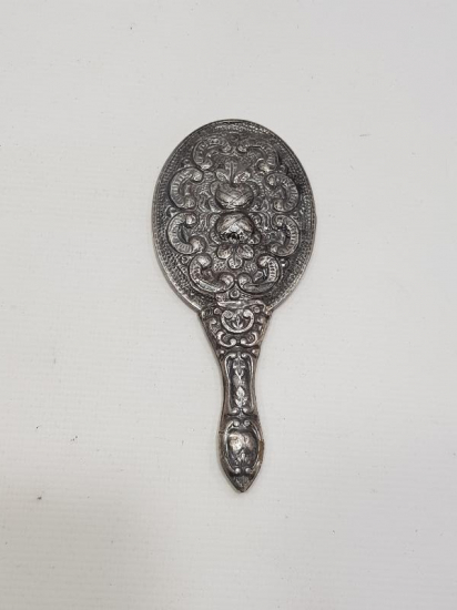 ANTİKA GÜMÜŞ EL AYNASI