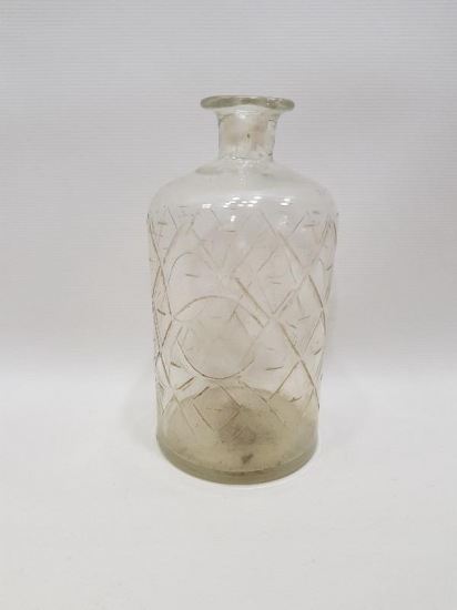 OSMANLI DÖNEMİ BEYKOZ İŞİ BİLLUR CAM ŞİŞE