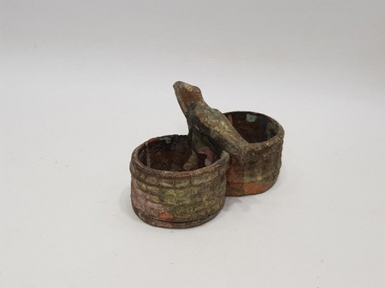 OSMANLI DÖNEMİ KUŞ APLİKLİ ÇOK NADİR ÇANAKKALE BAHARATLIK 