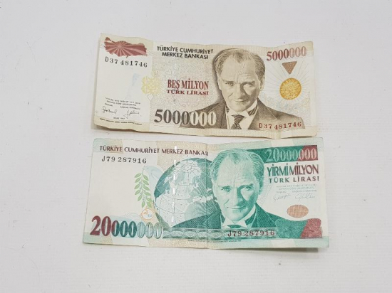 7. EMİSYON 5.000.000 VE 20.000.000 KAĞIT PARA