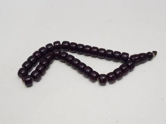 VİŞNE RENGİ ANTİKA KATALİN TESPİH