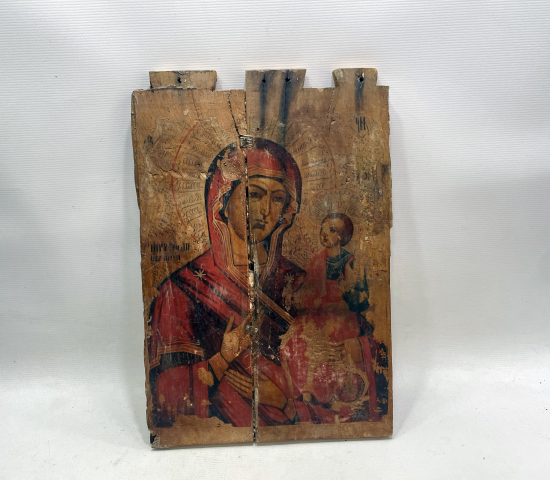 AHŞAPTAN MAMUL RUM İŞİ İKONALI DOLAP KAPAĞI PARÇASI