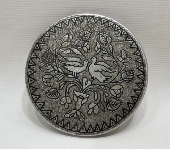 ÇİFTE KUMRULAR TEMALI ÇOK NADİR ESARET YADİGARI ESİR İŞİ OSMANLI AYNA