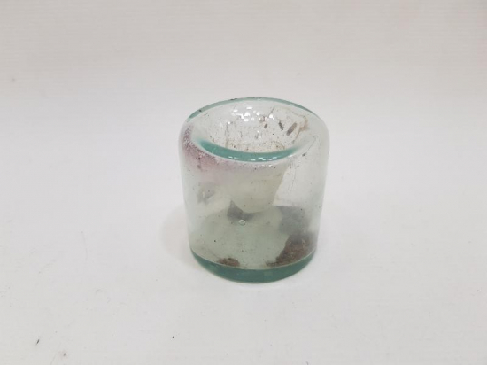 OSMANLI DÖNEMİ ÇOK NADİR ÜFLEME CAM HOKKA 