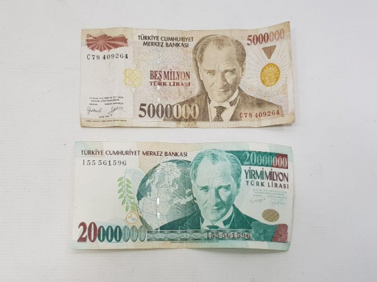 7. EMİSYON 5.000.000 TL VE 20.000.000 TL KAĞIT PARA