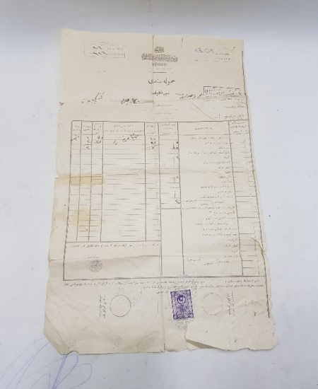 OSMANLI VE TC DÖNEMİ DEVLET DEMİR YOLLARI EVRAK LOTU