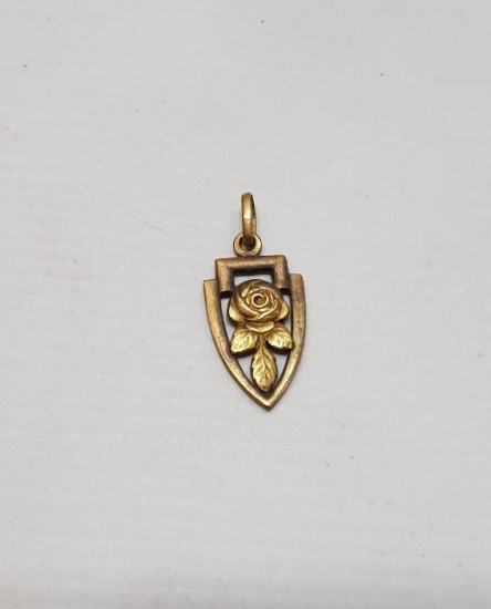 ART NOUVEAU ALTIN KAPLAMA KOLYE UCU