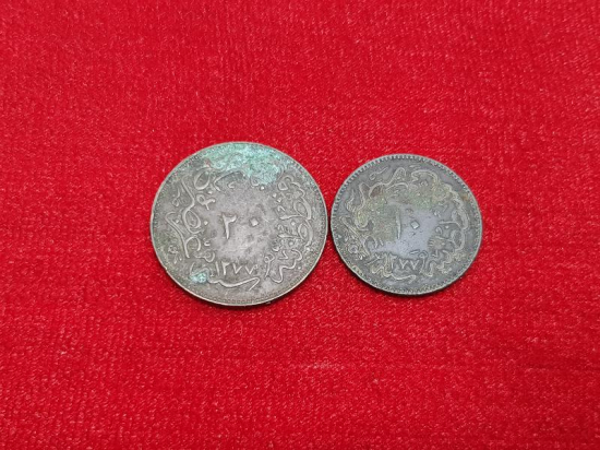 SULTAN ABDÜLAZİZ HAN DÖNEMİ BAKIR 20 VE 10 PARA