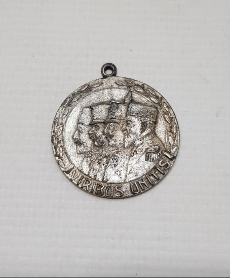 1. DÜNYA SAVAŞI 1914-1916 TARİHLİ LİDERLER TEMALI İTTİFAK MADALYA