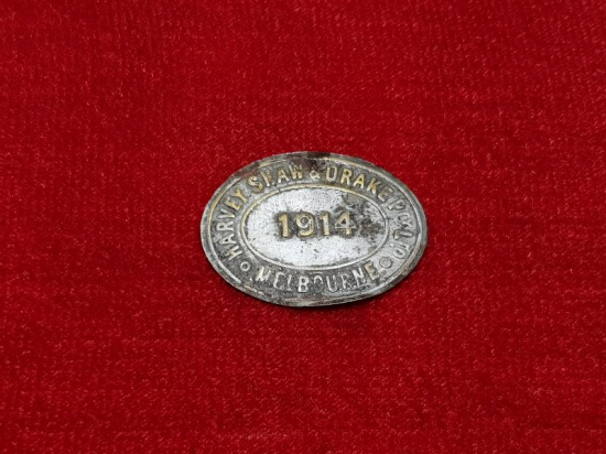 1. DÜNYA SAVAŞI 1914 TARİHLİ ANZAK ASKER SİPER LAMBASI ETİKETİ