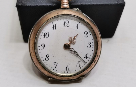 ANTİKA ZENNE GÜMÜŞ CEP SAATİ 