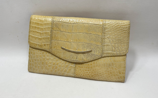 TİMSAH DERİSİNDEN MAMUL ANTİKA CÜZDAN