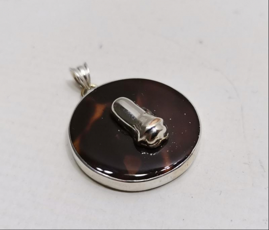 GÜMÜŞ VE BAĞADAN MAMÜL TEKKE İŞİ MEVLEVİ SİKKELİ KOLYE UCU