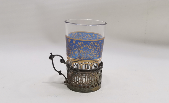 OSMANLI DÖNEMİ GÜMÜŞ BARDAK VE ZARFI