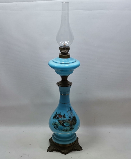 DEV BOYDA ANTİKA GAZ LAMBASI