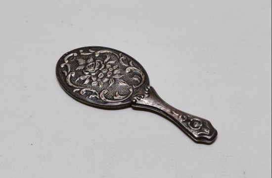 ANTİKA GÜMÜŞ EL AYNASI